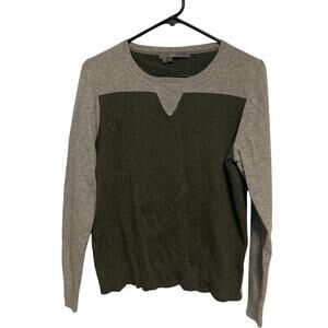 360 Cashmere Womens Brown Beige Wool Cashmere Sweater Size Large